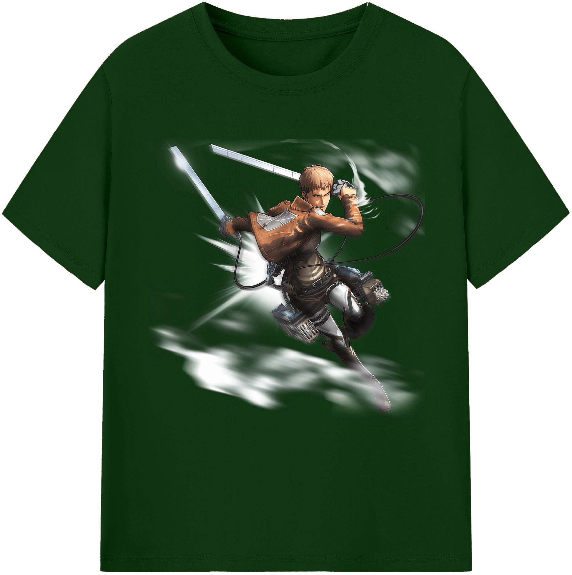 （画像用） 進撃の巨人 ジャン・キルシュタイン Attack on Titan Jean Kirstein 綿100％半袖Tシャツ（フロントプリント）